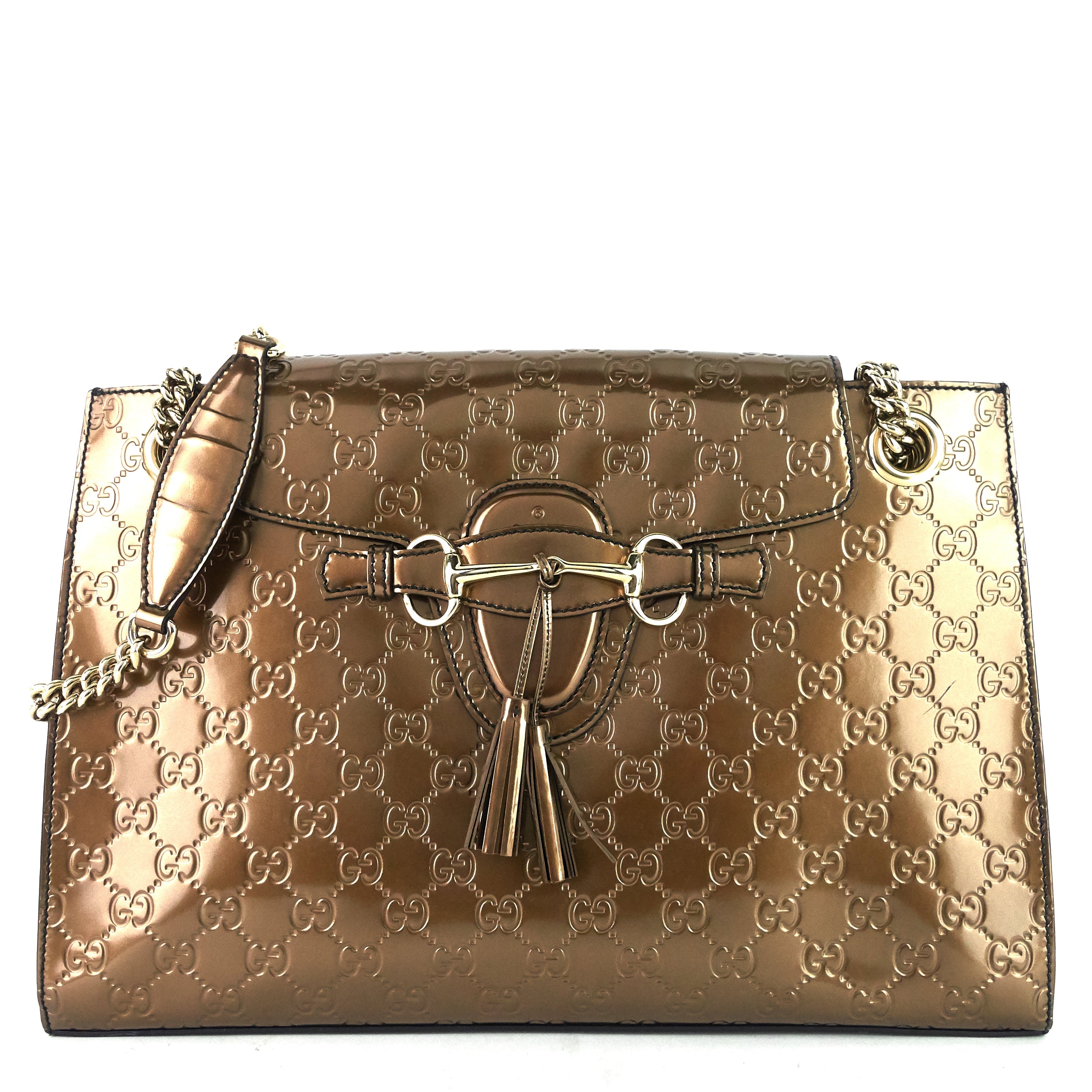 Gucci emily clearance guccissima shoulder bag