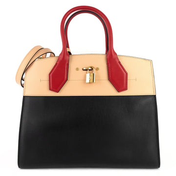 Louis Vuitton Red Magenta Cabas MM Antigua Tote Bag M40034 Handbag