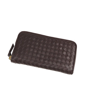 Bottega Veneta Intrecciato Leather Zip Around Wallet Long Wallets