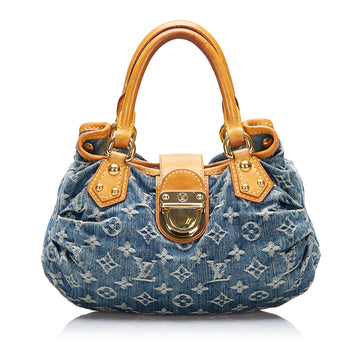 Louis Vuitton Monogram Denim Pleaty Handbag