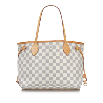 Louis Vuitton Damier Azur Neverfull PM Tote Bag