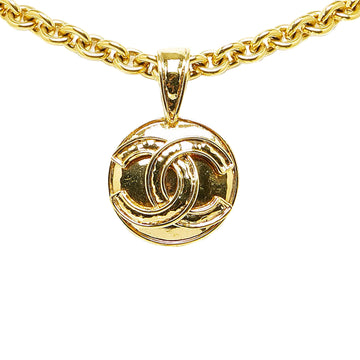 CHANEL CD Pendant Necklace Costume Necklace