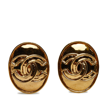 CHANEL CC Clip On Earrings Costume Earrings