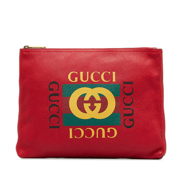 GUCCI Logo Clutch Bag