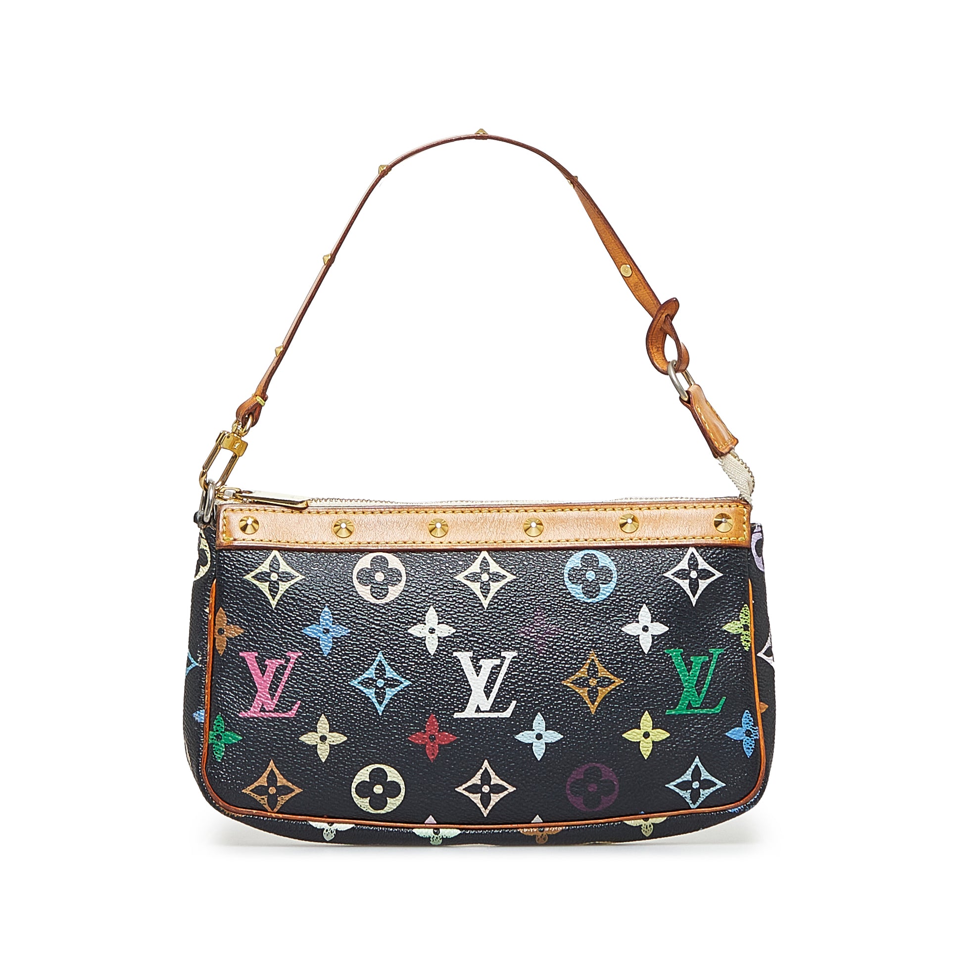 White Louis Vuitton Monogram Multicolore Pochette Accessoires