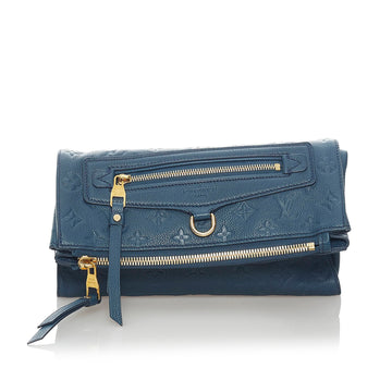 Louis Vuitton Monogram Empreinte Petillante Bleu Infini Clutch Bag