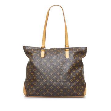 LOUIS VUITTON Monogram Cabas Mezzo Tote Bag