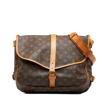 LOUIS VUITTON Monogram Saumur 35 Crossbody Bag