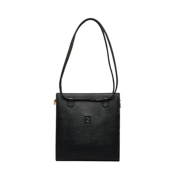 FENDI Zucca Canvas & Leather Shoulder Bag