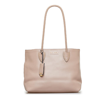 MIU MIU Leather Tote Bag