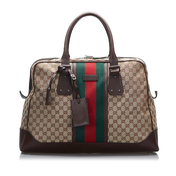 Gucci GG Supreme Web Travel Bag