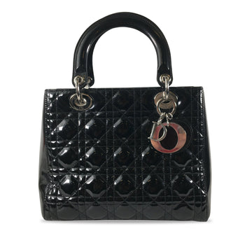 DIORMedium Patent Cannage Lady  Satchel