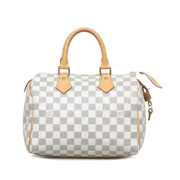 LOUIS VUITTON Damier Azur Speedy 25 Boston Bag