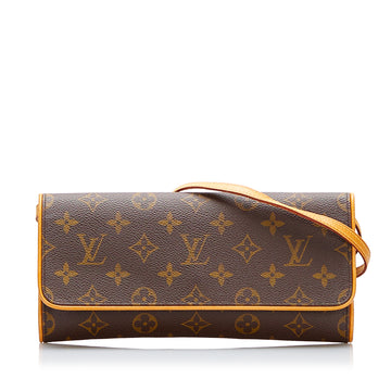 Louis Vuitton Monogram Pochette Twin PM Crossbody Bag