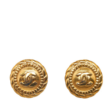 CHANEL CC Clip-on Earrings Costume Earrings