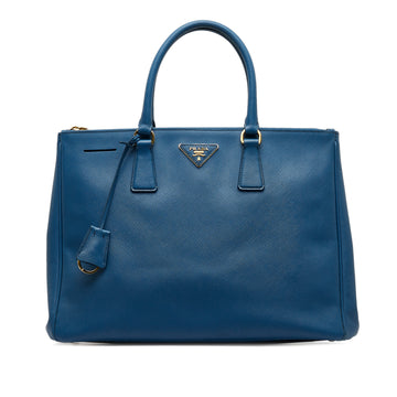 PRADA Saffiano Lux Double Zip Galleria Tote Tote Bag