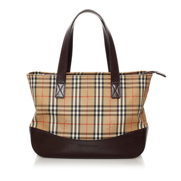 Burberry Haymarket Check Canvas Handbag