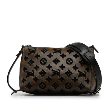 LOUIS VUITTON Monogram Tuffetage Triangle Messenger Crossbody Bag