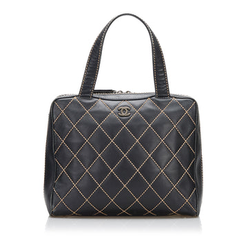 CHANEL Wild Stitch Leather Handbag