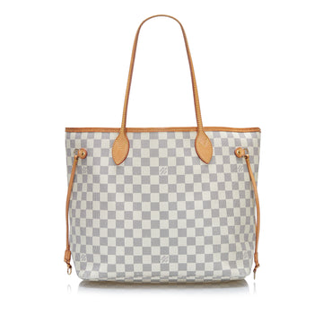 Louis Vuitton Damier Azur Neverfull MM Tote Bag