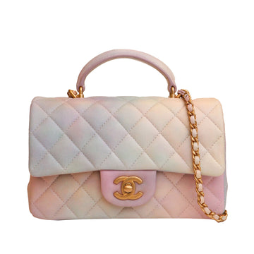 CHANEL Mini Ombre Top Handle Flap Satchel