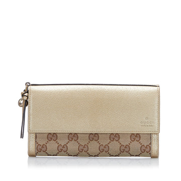 Gucci GG Canvas Bree Wallet Long Wallets