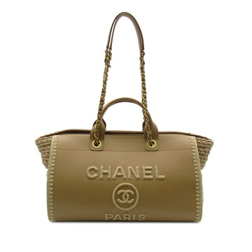 CHANEL Leather Deauville Satchel