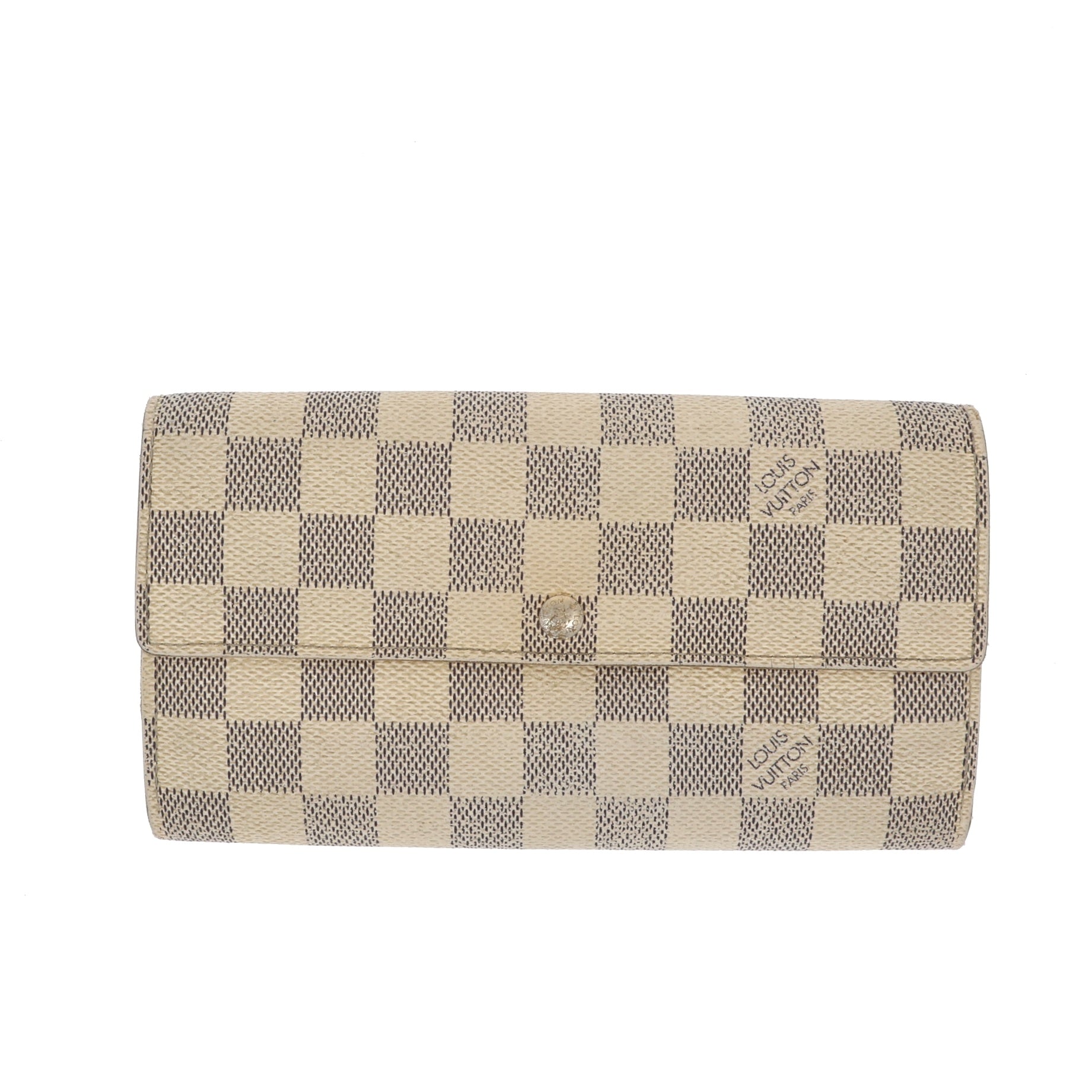 Lv discount wallet checkered