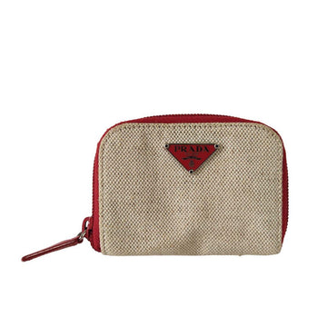 PRADA two-tone purse in canvas and leather