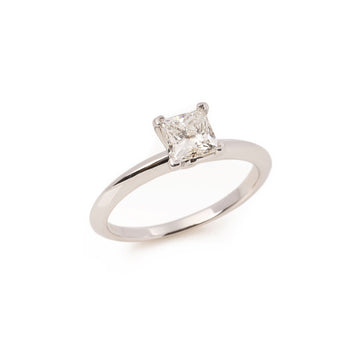 Tiffany & Co Princess Cut 075ct Solitaire Ring