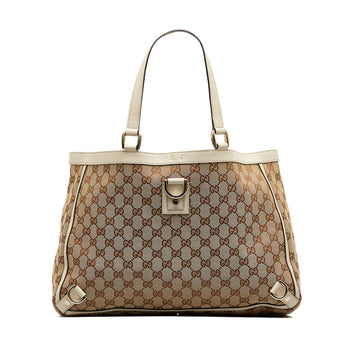 GUCCI GG Canvas Abbey D-Ring Tote Bag