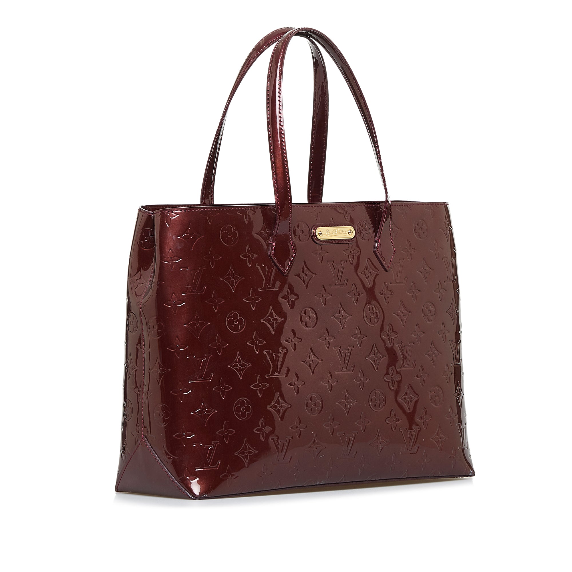 LOUIS VUITTON Monogram Vernis Wilshire MM Tote Bag