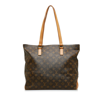 LOUIS VUITTON Monogram Cabas Mezzo Tote Bag