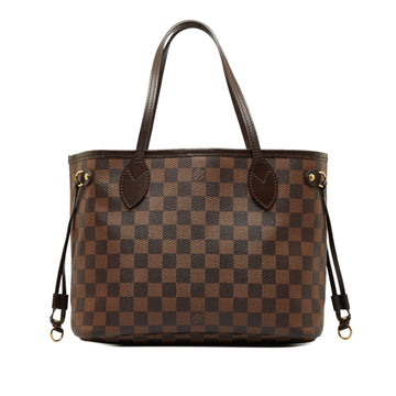 LOUIS VUITTON Damier Ebene Neverfull PM Tote Bag