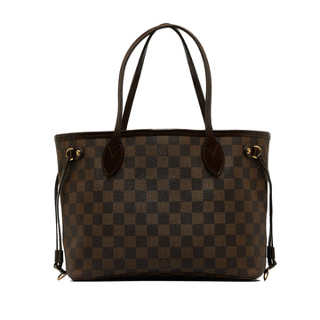 LOUIS VUITTON Damier Ebene Neverfull PM Tote Bag