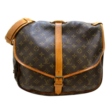 LOUIS VUITTON Monogram Saumur 35 Crossbody Bag