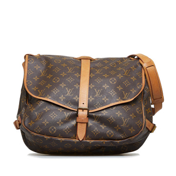 LOUIS VUITTON Monogram Saumur 35 Crossbody Bag