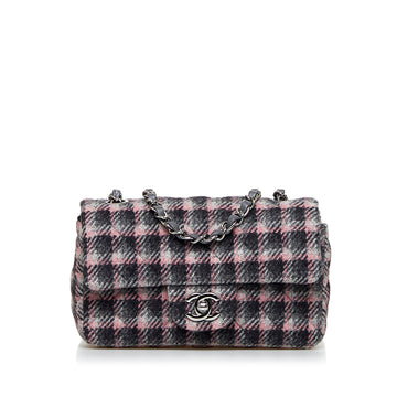 CHANEL Wool Flap Crossbody Bag