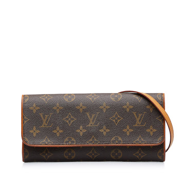 LOUIS VUITTON Monogram Pochette Twin GM Crossbody Bag