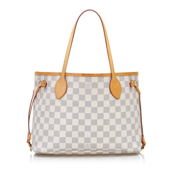 LOUIS VUITTON Damier Azur Neverfull PM Handbag