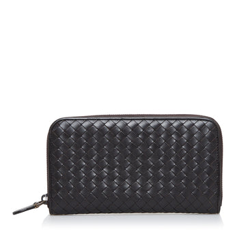 BOTTEGA VENETA Intrecciato Zip Around Wallet Long Wallets