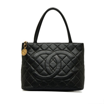 CHANEL Caviar Medallion Tote Bag