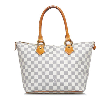 LOUIS VUITTON Damier Azur Saleya PM Handbag