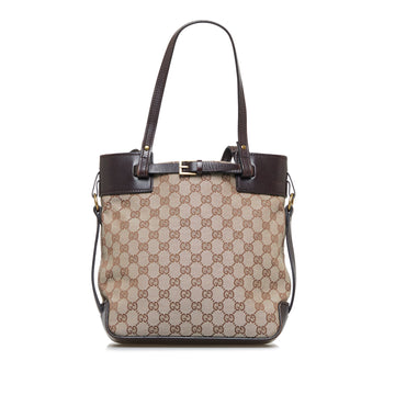 GUCCI Small GG Canvas Belt Tote Tote Bag