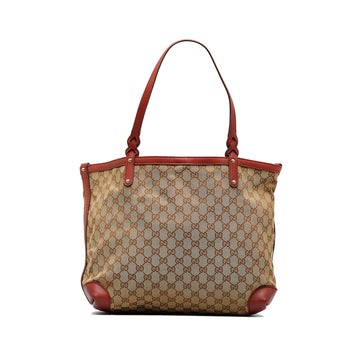 GUCCI GG Canvas Craft Tote Bag