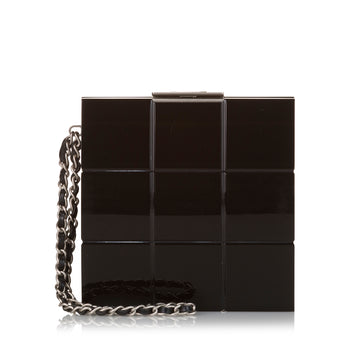 CHANEL Lucite Minaudiere Perspex Clutch Bag