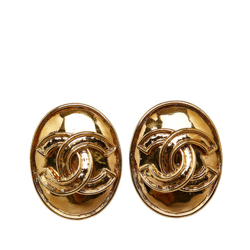 CHANEL CC Clip On Earrings Costume Earrings