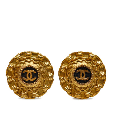 CHANEL CC Clip On Earrings Costume Earrings