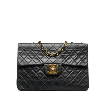 CHANEL Maxi XL Classic Lambskin Single Flap Shoulder Bag