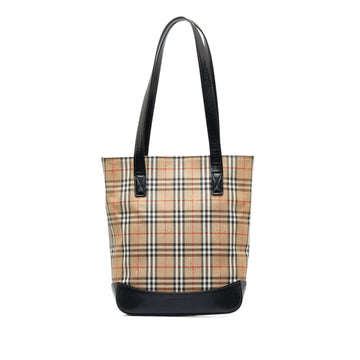 BURBERRY Haymarket Check Tote Bag